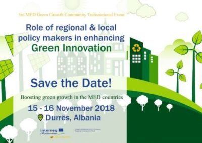 MED Green Growth Community, primo incontro tecnico in Albania per  la crescita sostenibile