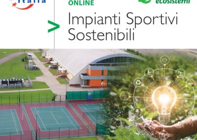Impianti Sportivi Sostenibili: il 20 ed il 23 giugno in arrivo il corso di formazione