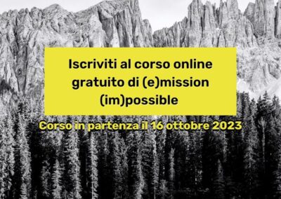 Aperte le iscrizioni alla 2° edizione del MOOC, il corso open access di (e)mission (im)possible