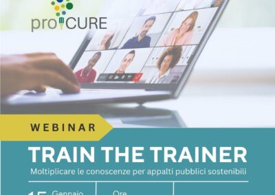 Sustainable public procurement: the European proCURE project presents the “Train the Trainer” webinar