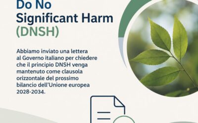 Lettera al governo: l’Italia non indebolisca il principio DNSH nel negoziato sul bilancio europeo 2028-2034